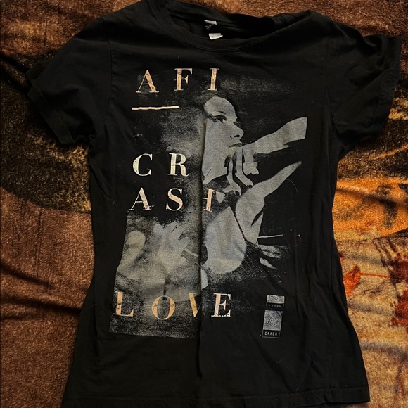 Tops | Afi Womens Crash Love Graphic Band Tshirt | Poshmark